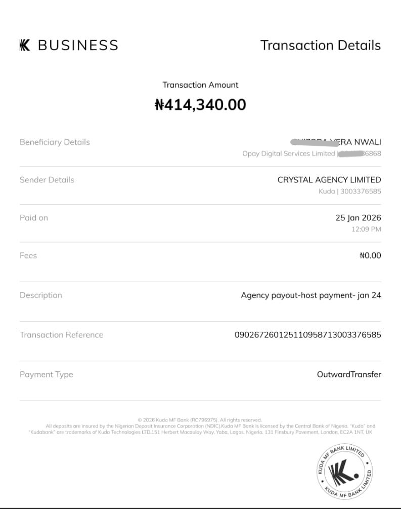 Payment proof 2