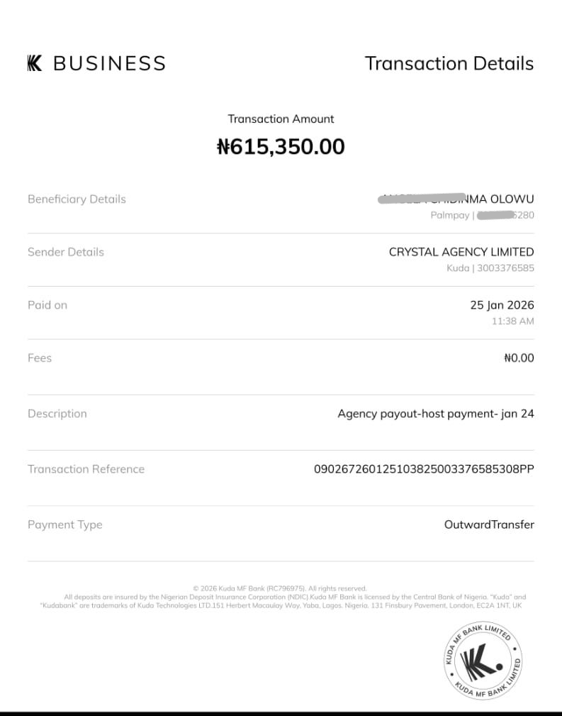 Payment proof 4