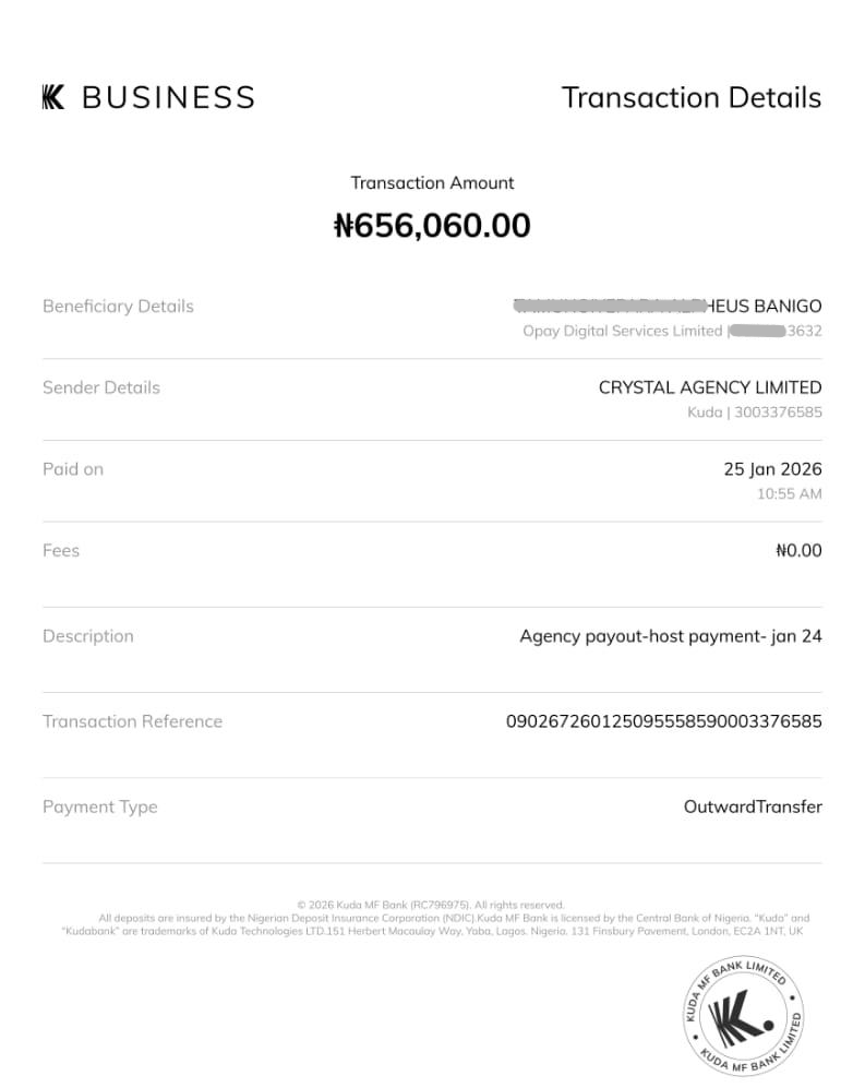 Payment proof 7